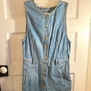 Jean short dress jumper